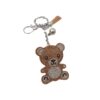 Wholesale Cute Rhinestone Bear Keychain Alloy Bag Charm for Wedding Gifts