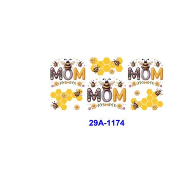 Wholesale 16oz Mother's Day Letter Cartoon Series Cup UV DTF Wraps