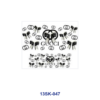 Wholesale 8pcs Luxury Bow Mini Cup Keychain Sticker OLY Exclusive
