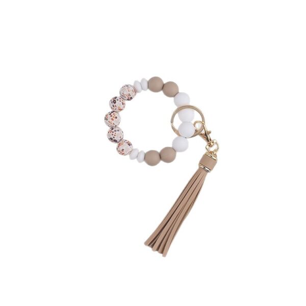 oly-389b81fdb7a254202bfe07e8a52282a9 Wholesale Water Print Bead Keychain Bracelet Silicone Fashion Accessory Gift for Party