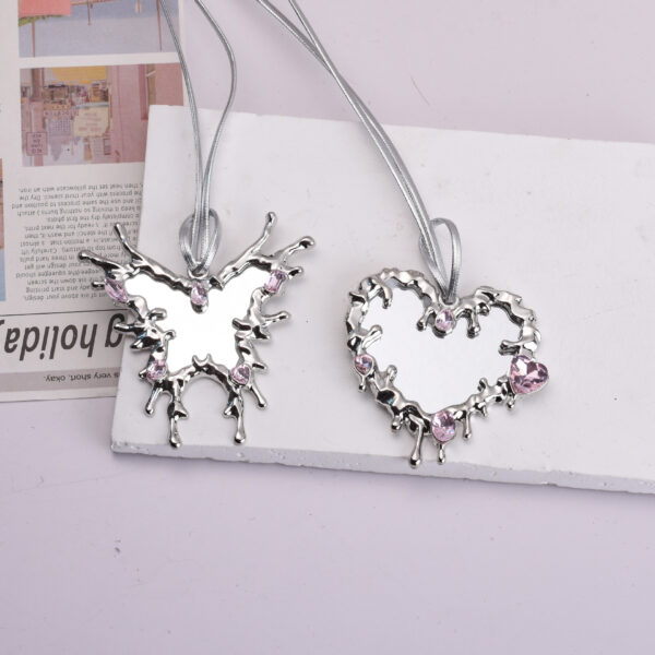 oly-38a43e0a86bb2f5d18d267b8887be0cf Wholesale Y2K Love Drop Pendant Black Alloy Fashion Jewelry Accessory Boutique Resale