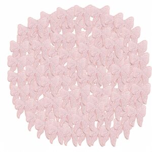 oly-38add1252e6f3968e4b74b2a28dcbf23 Wholesale Pink Butterfly Bow Embroidery Hair Clip Fashion Accessory for Girls Boutique Resale