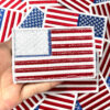oly-38b2409cb78164f589bfd00b970a7463 Wholesale US Flag Embroidered Patch White Edge Polyester DIY Decorative Accessory for Hats Bags Resale