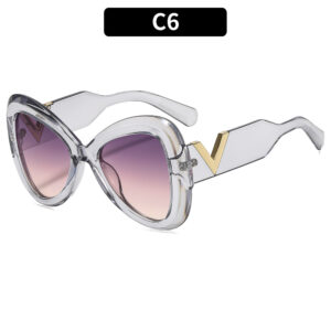 C6-transparent gray frame purple tea tablets