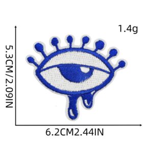 Blue eyes cloth sticker 7#