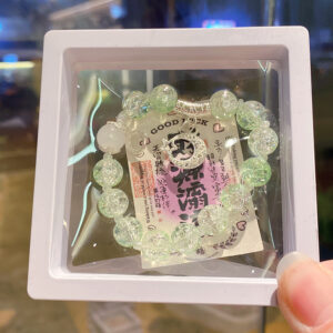 Moon green floral 10cm bracelet (boxed with cardboard)