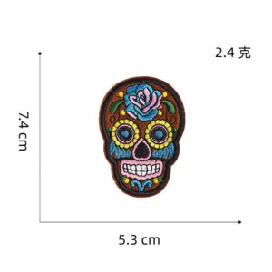 1# skull cloth sticker
