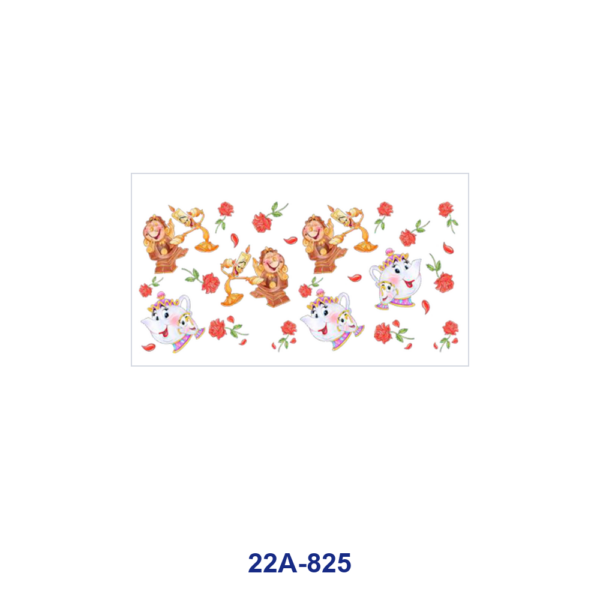 oly-38de5c6f98824d1aed75e1a43d9a4d71 Wholesale 5pcs Cheerful Graffiti Zodiac Letter Christmas Tree Gingerbread Candy Cane Gift Reindeer Snowflake Rose Teapot Mixed Decor Prints 16oz Cup UV DTF Wraps