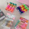 oly-38f4a8e62a709c0e1f4f2d689f56f0ac Wholesale Rainbow Elastic Hair Ties Mixed Material Small Size Hair Bands for Kids Ponytail, Fashion Accessory