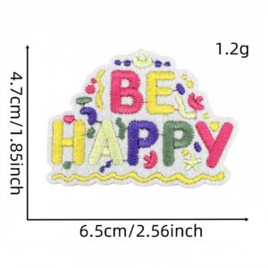 Colorful english cloth stickers 17#