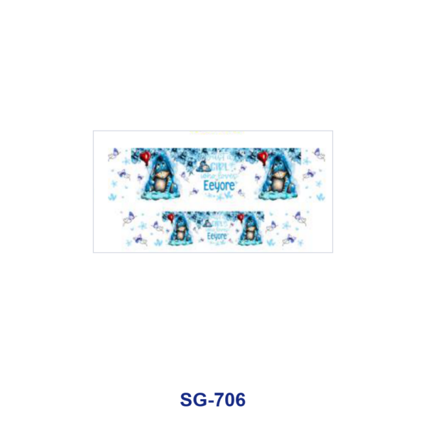 Wholesale 8pcs Aesthetic Blue Cartoon Character 3oz Tumbler Stickers Wrap OLY Exclusive