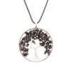 Wholesale Crystal Tree of Life Necklace Handmade Alloy Pendant Jewelry Accessory Gift