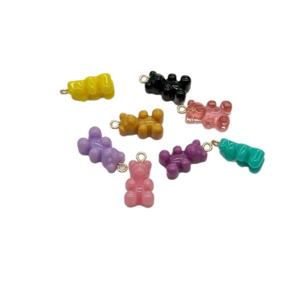 oly-392a2740d83747dbe72fff0ddaf81f52 Wholesale Candy Colored Bear Resin DIY Pendant and Jewelry Making Craft Supplies for Boutique Resale