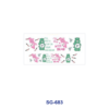 Wholesale 8pcs Pastel Tiny Floral Doodle 3oz Tumbler Stickers Wrap OLY Exclusive
