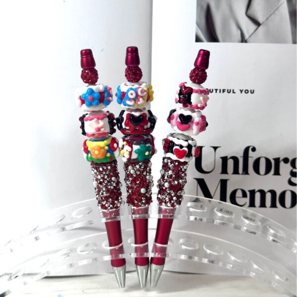 oly-394a91b2a7fe9df7ad17c046406ad7f3 Wholesale DIY Decorative Beaded Ballpoint Pen Craft Supply for Resale