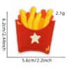 Wholesale Chic Food Embroidery Patches Cute Cartoon Design DIY Fashion Accessory for Bags
