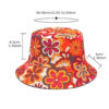 Wholesale Trendy Floral Fisherman Hat Sun Protection Women's Outdoor Casual
