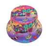 oly-395d30834141083037ee56ae997caa61 Wholesale 90s Retro Purple Reversible Bucket Hat Sun Protection Trendy Accessory for Women