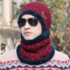 oly-396237d165ed42805a060792e4b4d1e3 Wholesale Winter Knitted Beanie Hat Men Trendy Triangle Label Ear Flap Cap