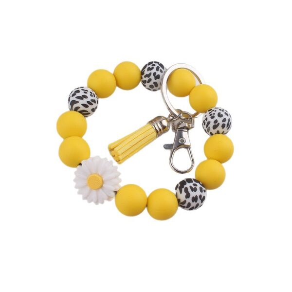 oly-3973e1d2c2326b3ba159495eb4e91331 Wholesale Ins Silicone Bead Bracelet Keychain Colorful Handmade Fashion Accessory Boutique Resale
