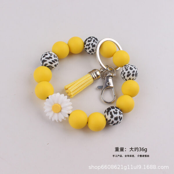 oly-3989338cc615b7ab2eacc84a4e73c54a Wholesale Ins Silicone Bead Bracelet Keychain Colorful Handmade Fashion Accessory Boutique Resale