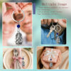 Wholesale Alloy Exotic Elephant Keychain Set with Organza Bag Wedding Party Favor Gift