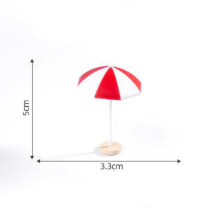 Small red sun umbrella