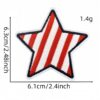oly-39c114f305f340ce2ad3c9d77a99c594 Wholesale Stylish Embroidered Five-Point Star Flag Patch - DIY Accessory for Decor