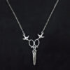oly-39c51ecf0c3dbaa3912d378cbd4cef64 Wholesale Punk Vintage Silver Scissor Pendant Necklace Gothic Fashion Jewelry Gift