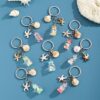 oly-39f8337c1bf76035b9e2196f03c8dfb5 Wholesale Luminous Seashell Keychain Seaside Vacation Decorative Accessory Gift