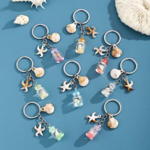 oly-39f8337c1bf76035b9e2196f03c8dfb5 Wholesale Luminous Seashell Keychain Seaside Vacation Decorative Accessory Gift