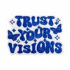 oly-3a0ea39598bef44c7c3f904a56402e0a Wholesale Fashion Blue Embroidered Patch Positive English Iron-On Badge Decorative Accent for Clothing Bags Resale