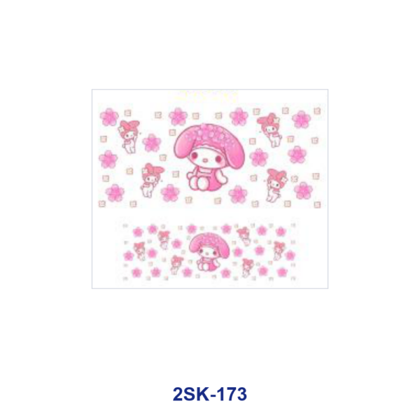 Wholesale 8pcs Cute Pink Cat UV DTF Mini Cup Keychain Sticker OLY Exclusive