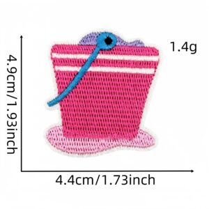 Colorful engineering vehicle cloth sticker 4#