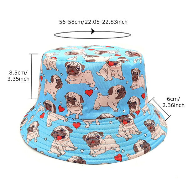 Wholesale Stylish Cartoon Animal Pattern Bucket Hat Reversible Sun Hat for Everyday Use