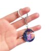 oly-3a32b2cb4b72d15d4a938bdf09a8bbfc Wholesale Alloy European Style Crystal Purple Keychain Fashion Accessory Car Key Ring