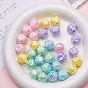 oly-3a33384214e25ed1856e2c9e669e30b6 Wholesale DIY Acrylic Loose Beads 16mm AB Plated Pink for Car Key Accessory Bag Charm