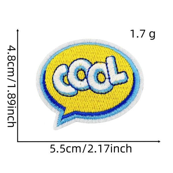 oly-3a484a682a26ae1fd7a666e87fd61c6a Wholesale Funny English Letter Embroidered Patch - Fashion Accessory DIY Clothing Decor
