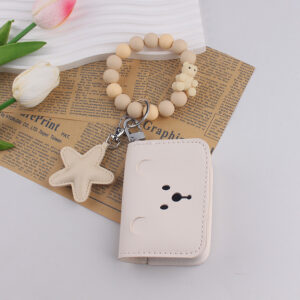 oly-3a4973273918234fc1b316145a358552 Wholesale Cute Bear Silicone Wallet Card Holder Keychain Decorative Accessory Party Gift