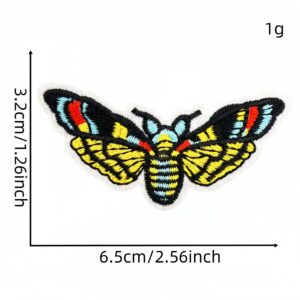 Colorful insect fabric patch #8