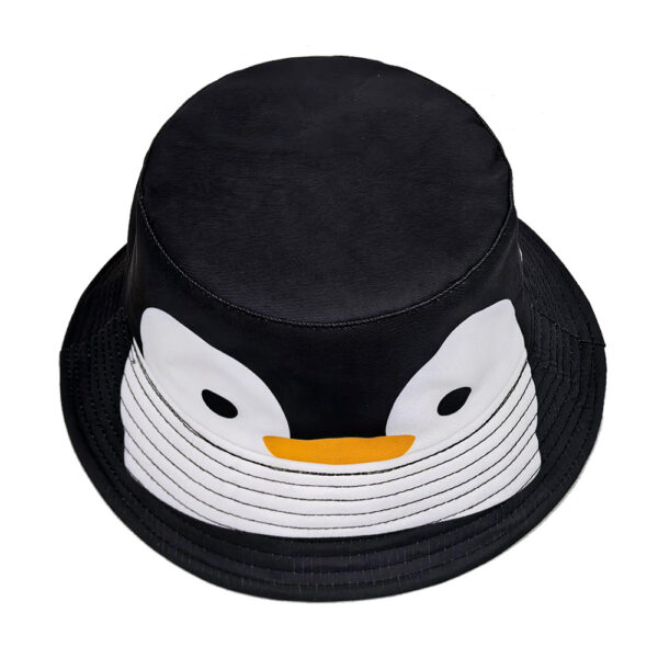 Wholesale Trendy Cartoon Penguin Print Bucket Hat Unisex Fashion Accessory for Sun Protection Resale Gift