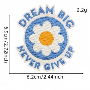 Blue english fabric patch 10#