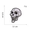 oly-3a73b8d25c40b74a39ac0062096f96df Wholesale Polyester Thread Undead Skeleton Patch - Fashion Decorative Accessory for Boutique Gift