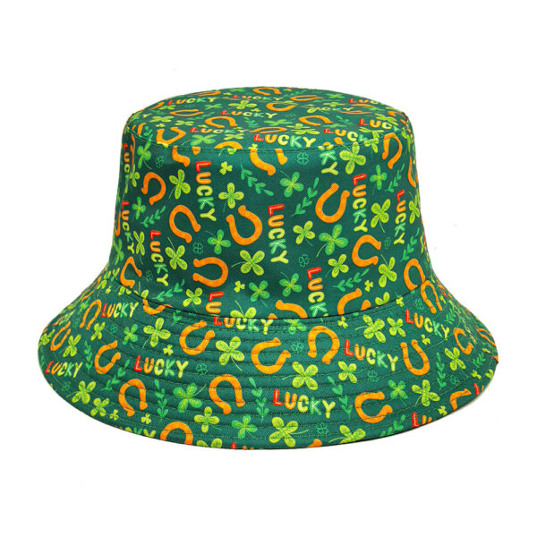 oly-3a7b6a449da19cdfc93e353fe3ba020c Wholesale Trendy St. Patrick's Day Clover Print Fisherman Hat for Everyday Use and Gift