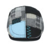 oly-3a880fd914ea8d72b11110896e738aaf Wholesale Black Spliced Plaid Forward Cap with Embroidery for Casual Summer Wear