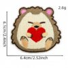 Wholesale Cute Animal Embroidery Patches with Heart Motifs 8 Pack Decorative Iron On Badges for Clothing and Craft Supply