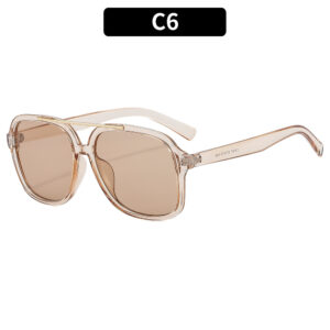 C6-Transparent Tea Frame, Light Tea Leaves