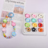 oly-3a9a646c48c004067b2e97b55e22f59f Wholesale Mixed Color Floral Acrylic Loose Beads for DIY Keychain Phone Strap Bag Charm Fashion Accessory