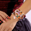 Wholesale Alloy 6 Pack Halloween Bracelet Set Cute Bat Ghost Stackable Jewelry Accessory