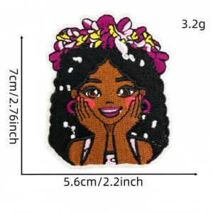 Black girl applique 6#